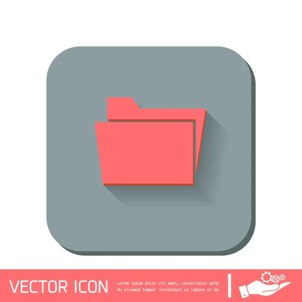 Folder for documents sign — Stock Vector