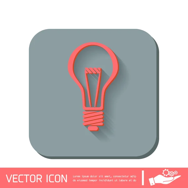 Bombilla. ideas de carácter — Vector de stock