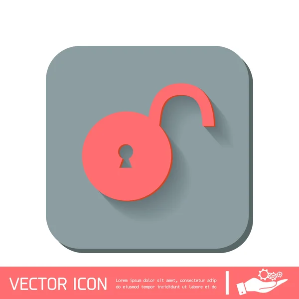 Icono del símbolo del candado — Vector de stock