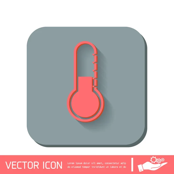 Icône du thermomètre. symbole de température — Image vectorielle