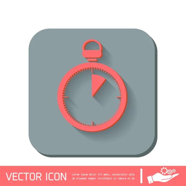 Stopwatch teken pictogram — Stockvector