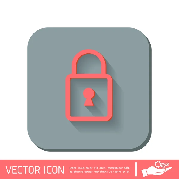 Icono del símbolo del candado — Vector de stock