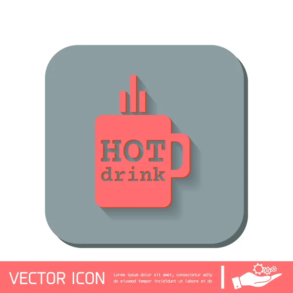 Coupe de boisson chaude. — Image vectorielle