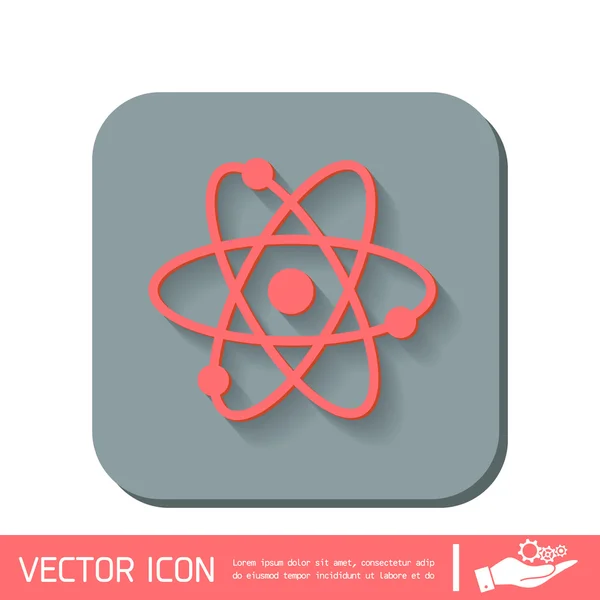 Atoom, molecuul. symboolpictogram — Stockvector