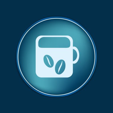 Bir bardak sıcak içecek.