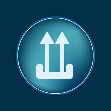 kırılgan sembolü, yukarı ok