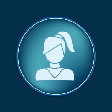 uzun saçlı bir kadın avatar