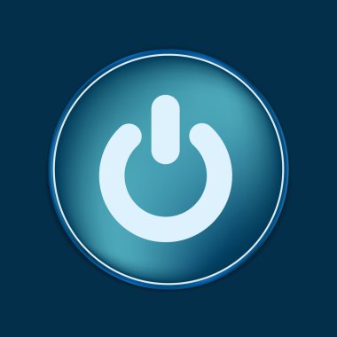 Güç işareti. karakter açılır ve kapanır