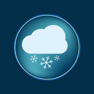 Hava simgesi, bulut kar