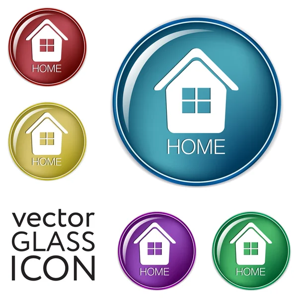 House icons. Home signs — Stock Vector