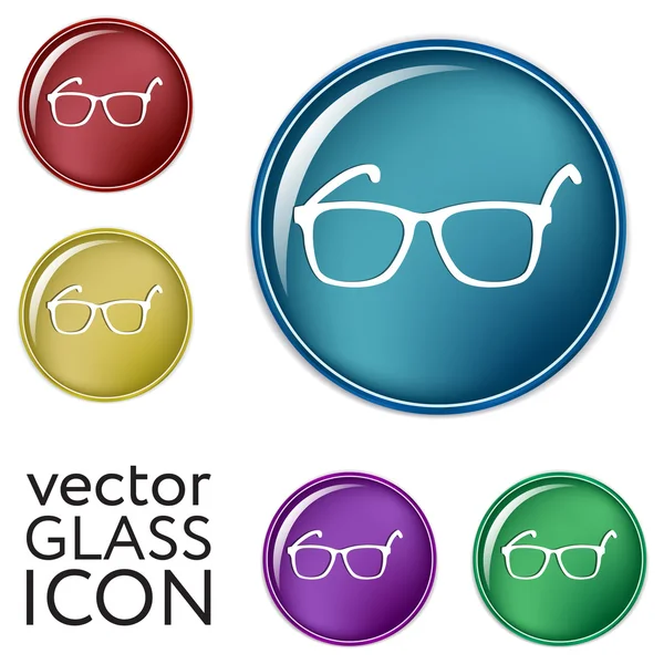 Diseño de icono de gafas — Vector de stock