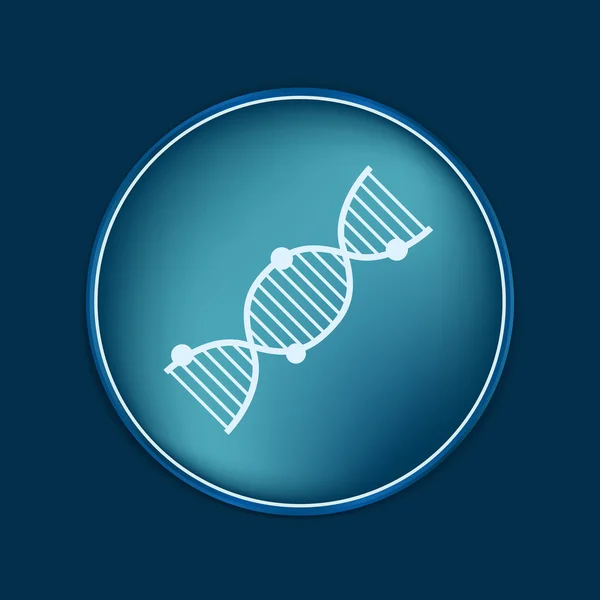 Hélice de ADN. Carácter de investigación médica — Archivo Imágenes Vectoriales