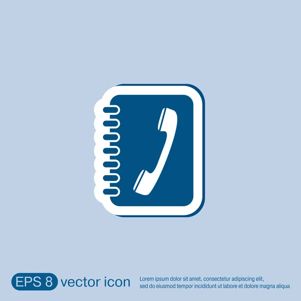 Telefoon adresboek — Stockvector