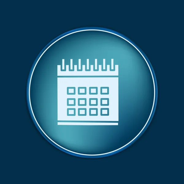 Teken kalenderpictogram — Stockvector