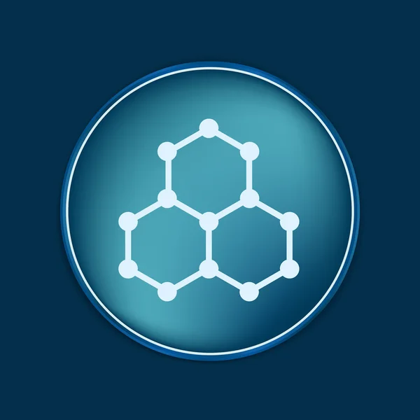 Chemická sloučenina. symbolem chemie — Stockový vektor