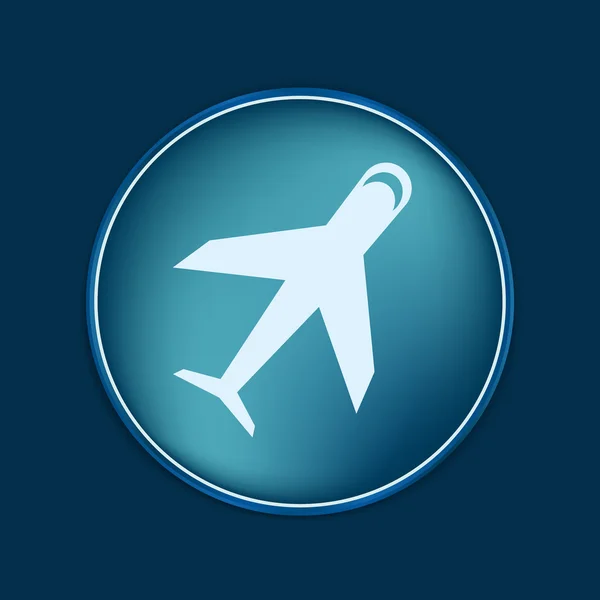 Airplane symbol icon — Stock Vector