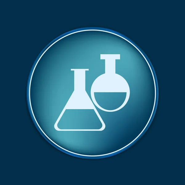 Flaschenlampe Medizin oder Chemie — Stockvektor