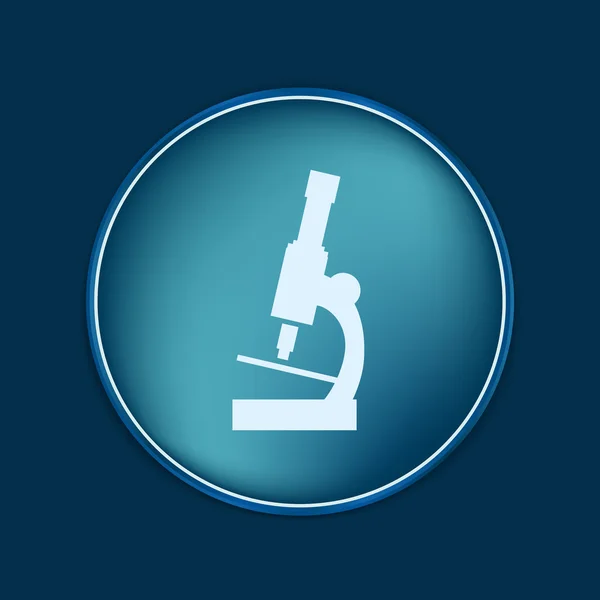 Signo del microscopio icono — Vector de stock