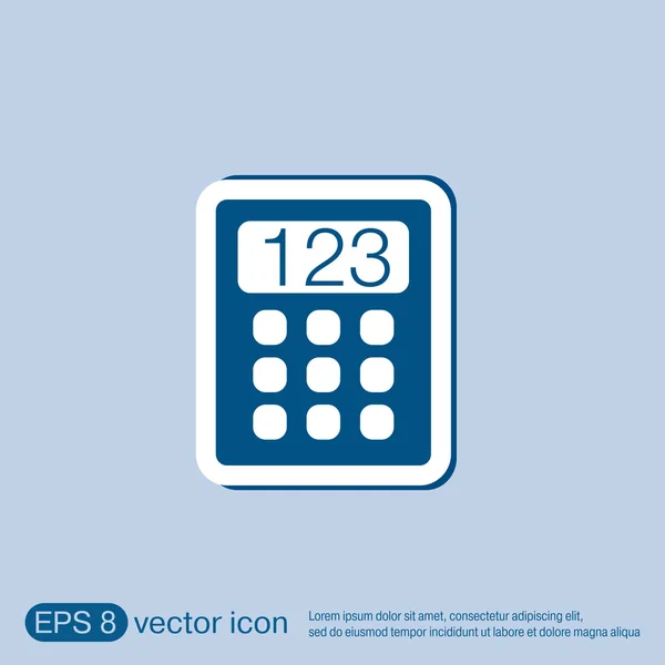 Kalkulačka. kancelář znamení — Stockový vektor