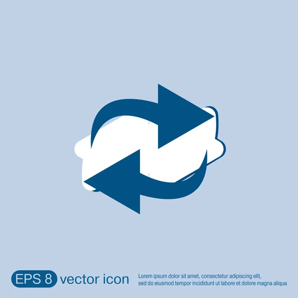 Pijl updatepictogram — Stockvector