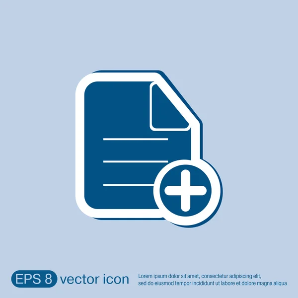 Page of the document icon — Stock Vector