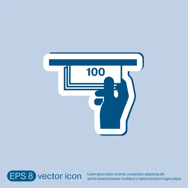 Dinero símbolo ATM — Vector de stock