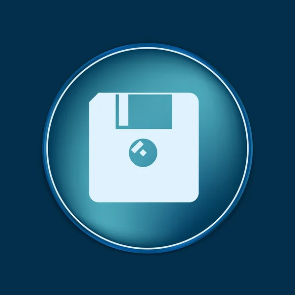 Diskette pictogram — Stockvector