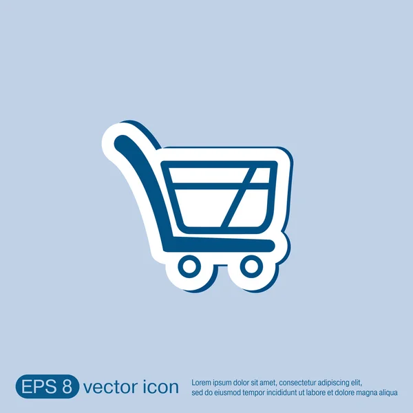 Ícone do carrinho de compras — Vetor de Stock