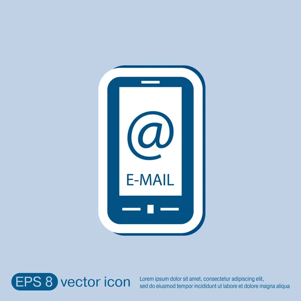 Smartphone mit dem Symbol mail — Stockvektor