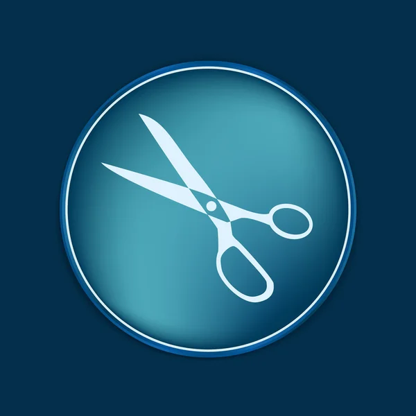 Ikona nůžky znamení — Stockový vektor