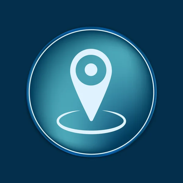 Pin location на карте — стоковый вектор