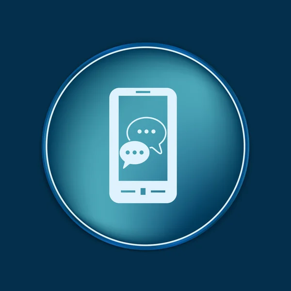 SmartPhon, mrak řečnické dialog — Stockový vektor