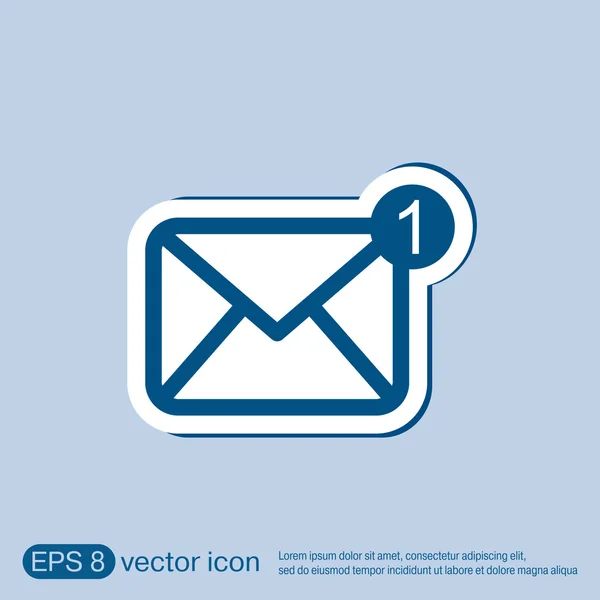 Postal envelope. e-mail symbol — Stock Vector