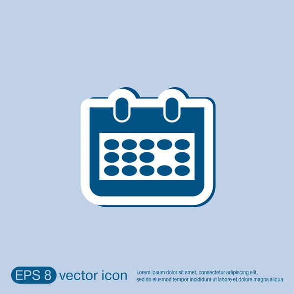 Icono de signo de calendario — Vector de stock