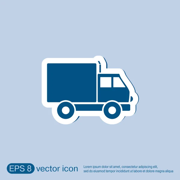 Camião. Ícone logístico — Vetor de Stock