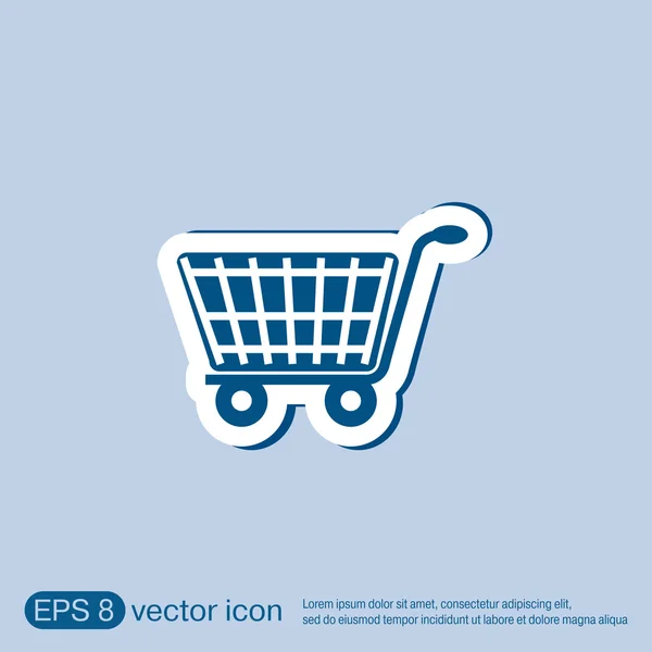 Shopping cart icon — Stock Vector