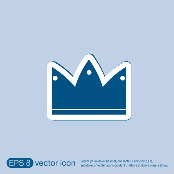 Signo de icono corona — Vector de stock