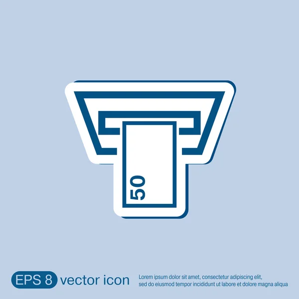 Parayı atm sembolü — Stok Vektör