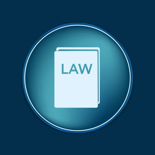 Law book icon — Stock Vector