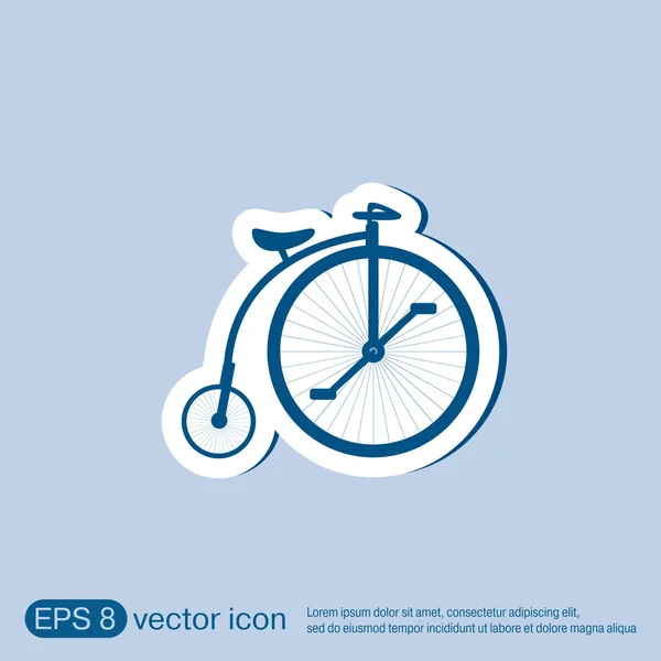 Retro cykel ikon — Stock vektor