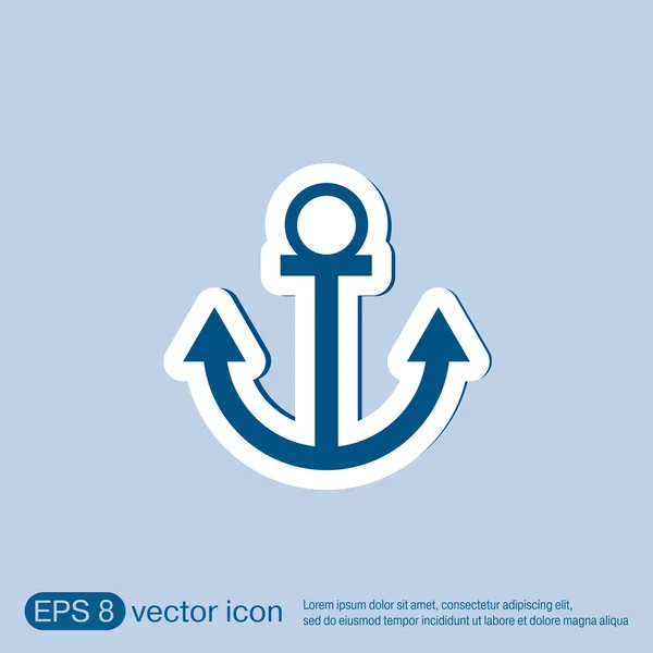 Anclaje carácter marinero . — Vector de stock