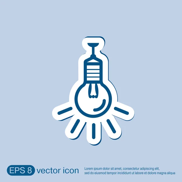 Lightbulb. character ideas. — Stock Vector