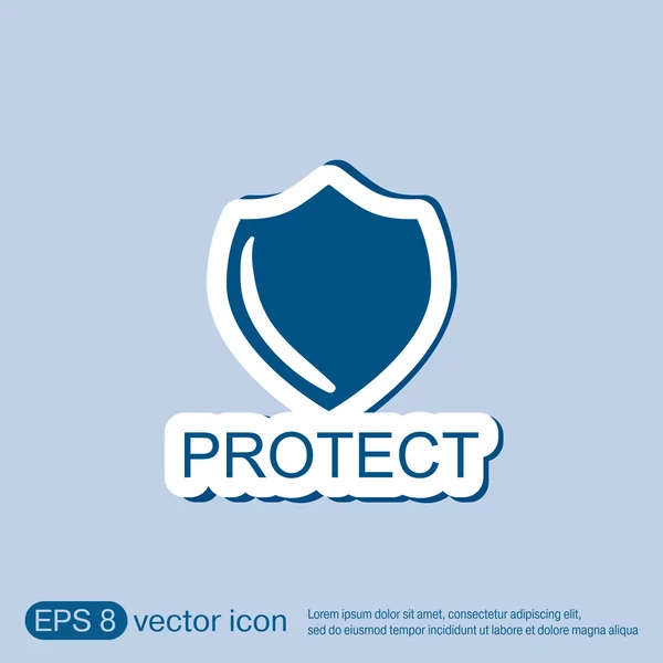 Escudo, um símbolo de proteção — Vetor de Stock