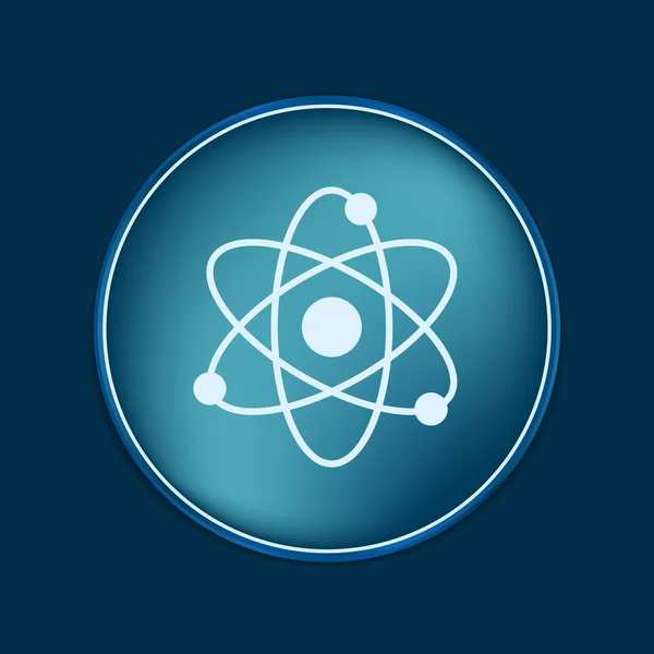 Atom, molekül. sembol simge — Stok Vektör