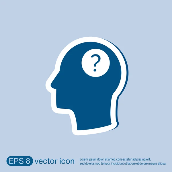 Avatar wonders. Icon help — Stock Vector