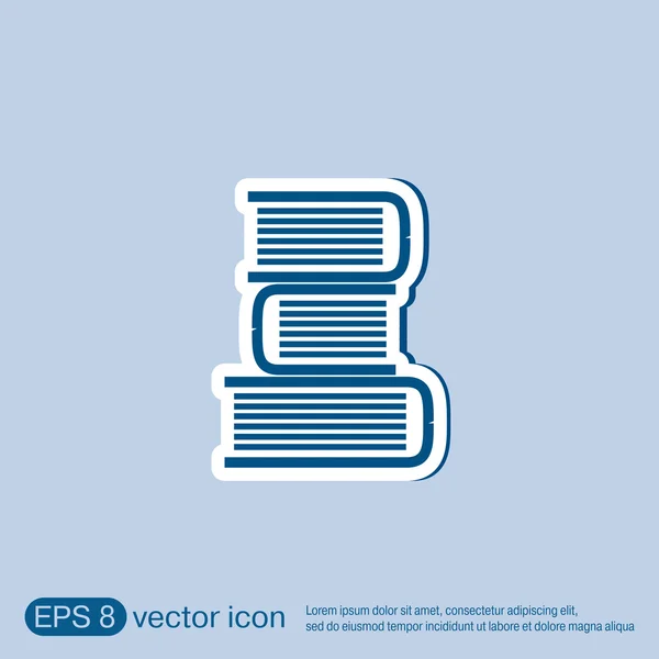 Libro torre icono — Vector de stock