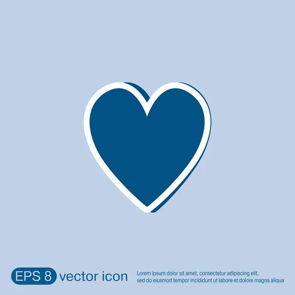 Heart icon sign. — Stock Vector