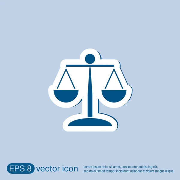 Scales of justice icon. — Stock Vector