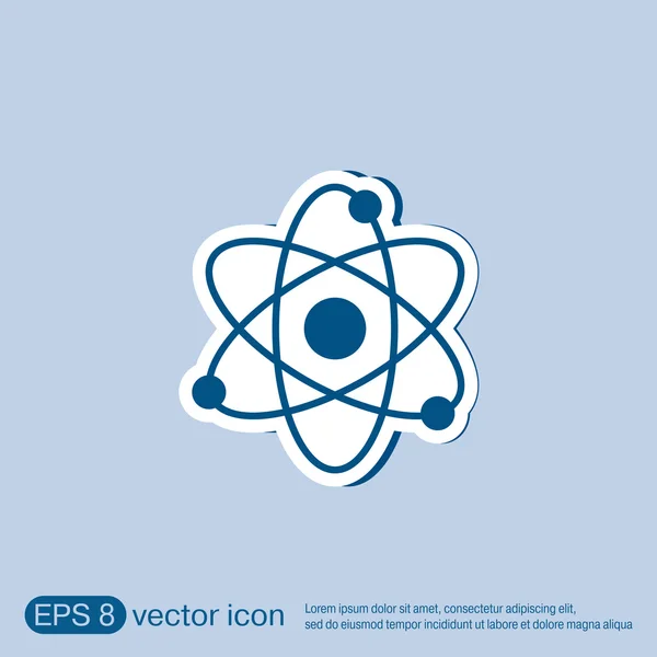 Ícone de física ou química — Vetor de Stock