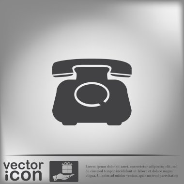 Klasik retro telefon